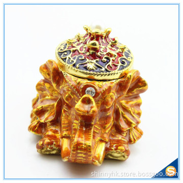 Fashion Elephant Design With Pearl High Quality Trinket Box Wholesale SCJ431